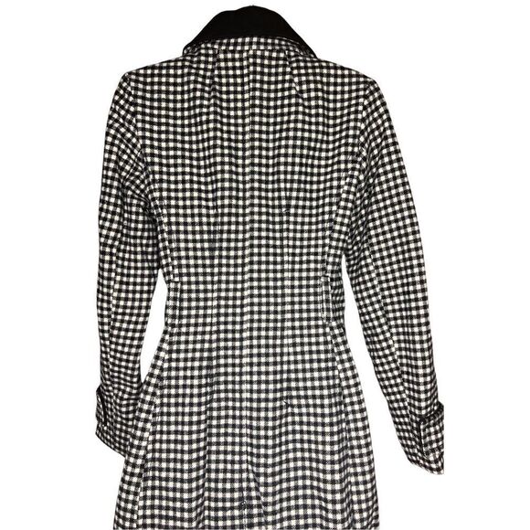 KATE SPADE NEW YORK Gingham Single Breasted Coat NWOT Size XS - Picture 5 of 8